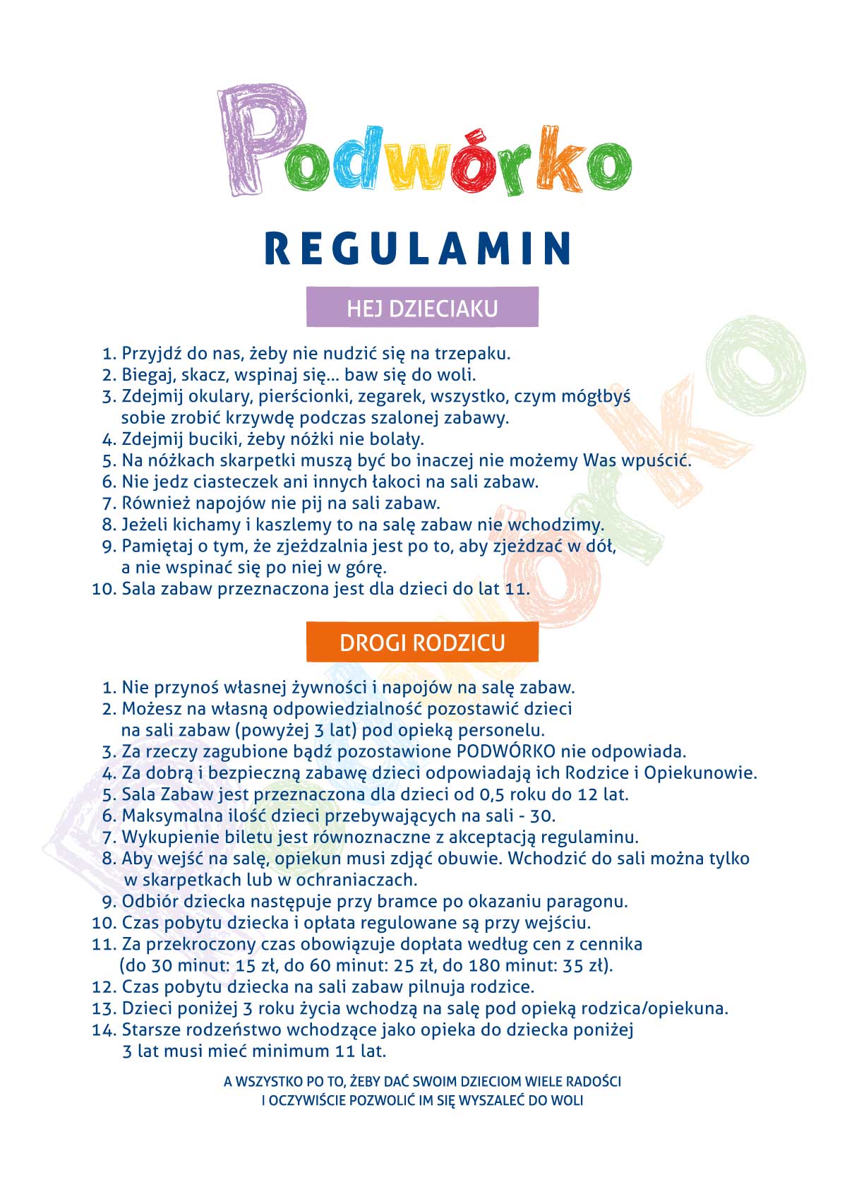 regulamin podworko krosno 08 2025