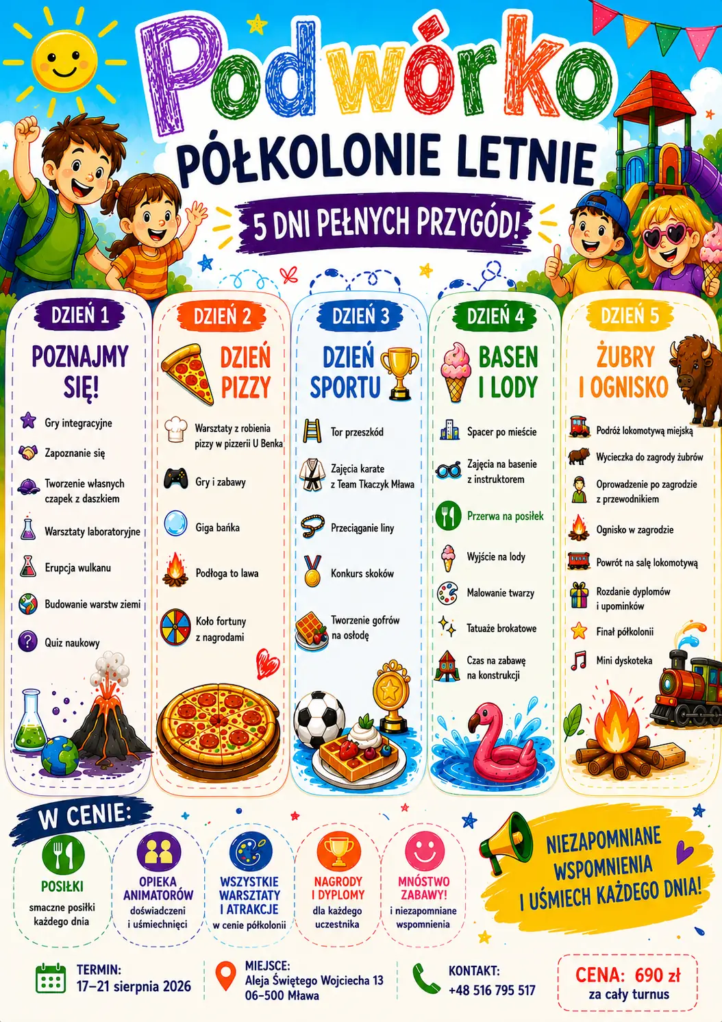 Półkolonie letnie Mława 2026 Półkolonie letnie Mława 2026